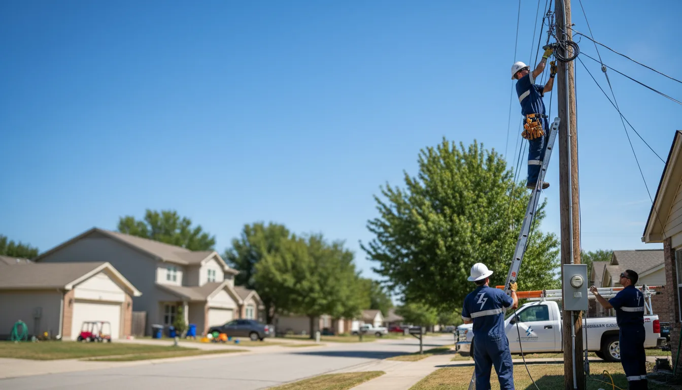 Residential electrician providing installation services in Wrights, IL